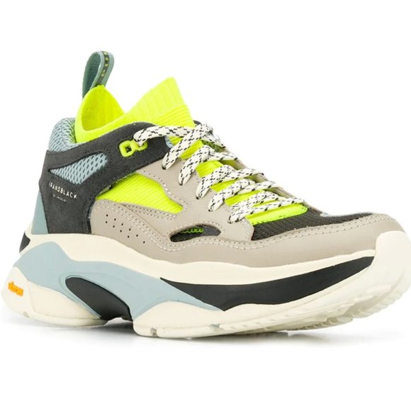 Brandblack Shoes - Brandblack womens chunky trendy street wear sneakers tennis shoes blue neon 8.5